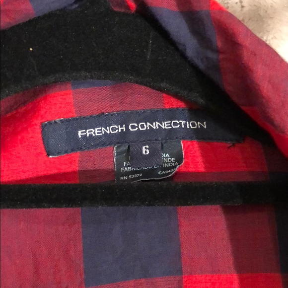 French Connection Plaid Flannel Blouse - Picture 6 of 7